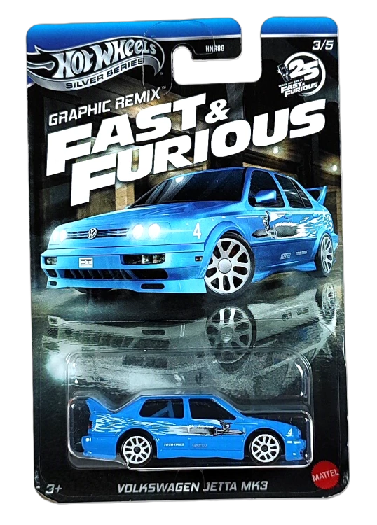 3/5 Hot Wheels Silver Series Graphic Remix - Volkswagen Jetta MK3