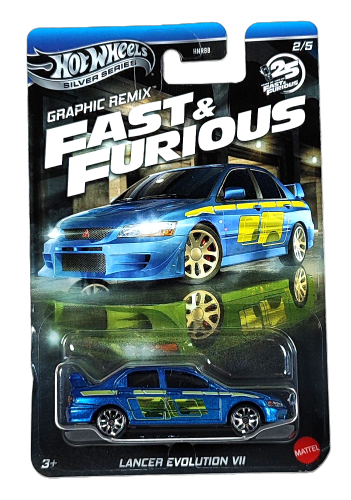 2/5 Hot Wheels Silver Series Graphic Remix - Lancer Evolution VII