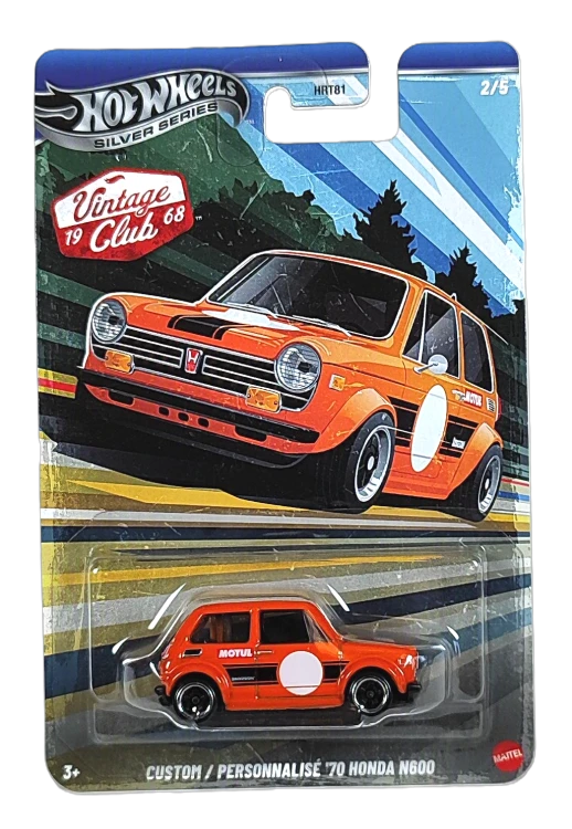 2/5 Hot Wheels Silver Series Vintage Club -Custom '70 Honda N600