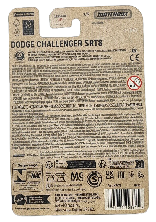 1/5 Matchbox - Dodge Challenger SRT8
