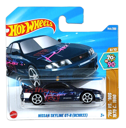 144/250 Hot Wheels '70s VS '90s - Nissan Skyline GT-R (BCNR33)