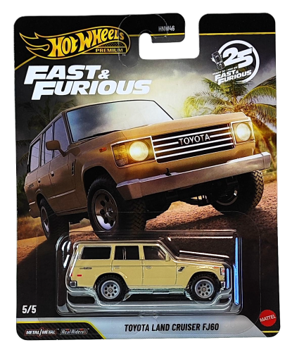 5/5 Hot Wheels Premium Fast & Furious - Toyota Land Cruiser FJ60