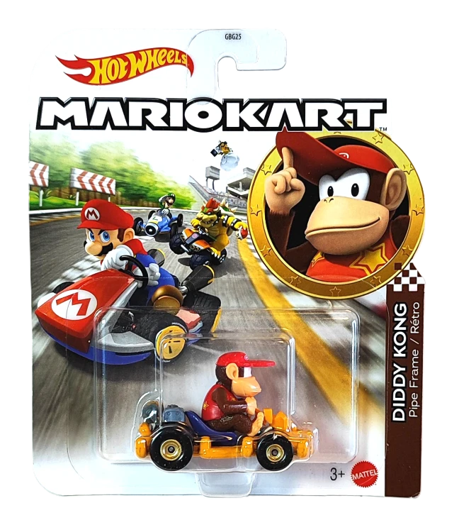 Hot Wheels Mario Kart -Diddy Kong Pipe Frame