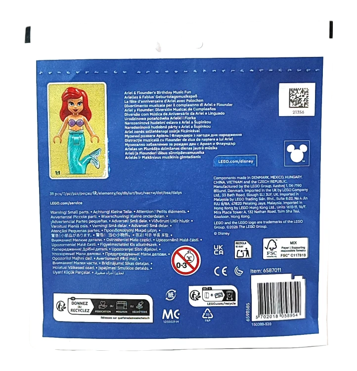 LEGO Disney Urodzinowa potańcówka Arielki 30720