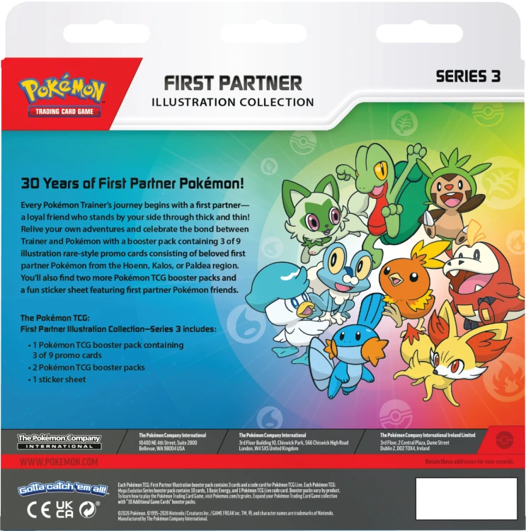 Pokémon TCG: First Partner - Illustration Collection - Series 3