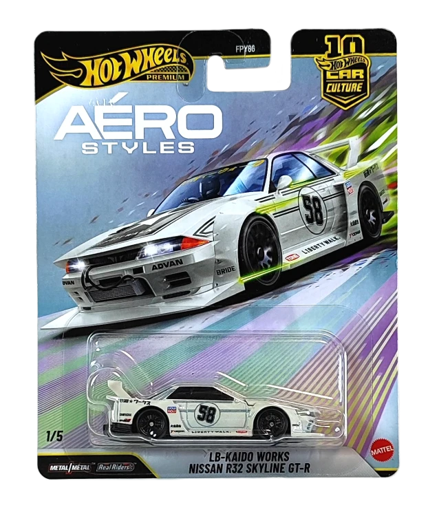 Komplet 5 samochodów Hot Wheels Premium Aero Styles FPY86