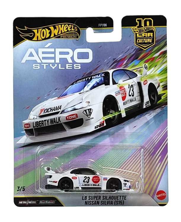 Komplet 5 samochodów Hot Wheels Premium Aero Styles FPY86