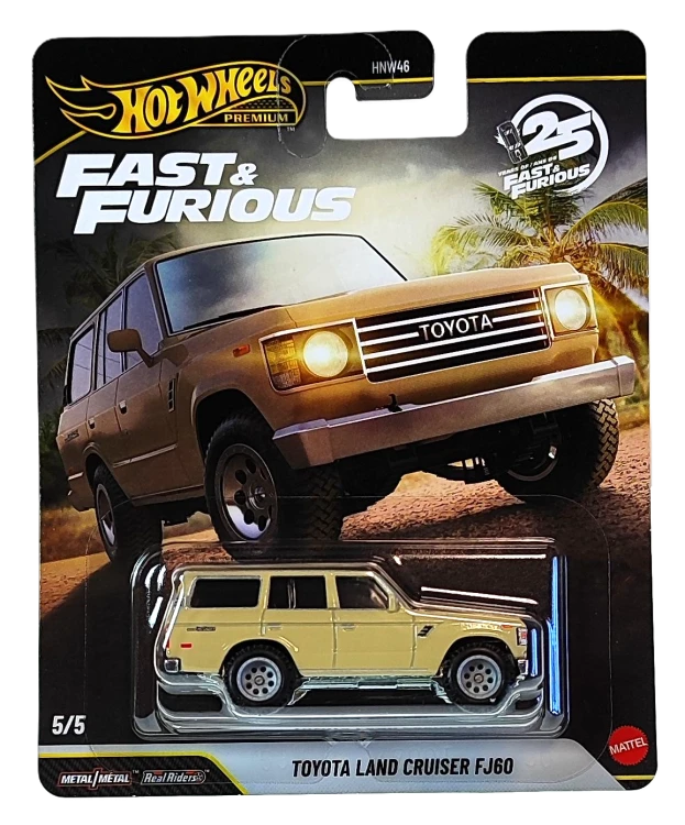 Komplet 5 samochodów Hot Wheels Premium Fast & Furious HNW46