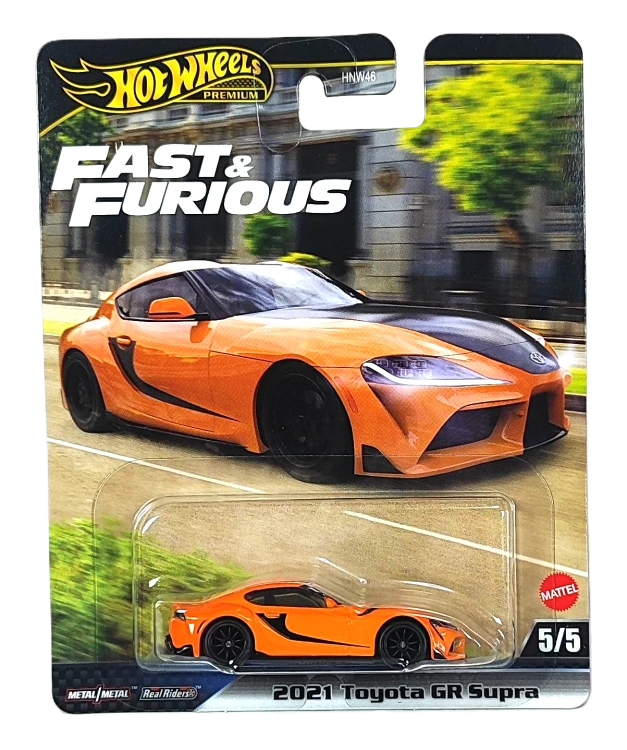 5/5 Hot Wheels Premium Fast & Furious - 2021 Toyota GR Supra