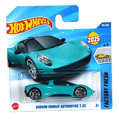 90/250 Hot Wheels Factory Fresh - Gordon Murray Automotive T.33