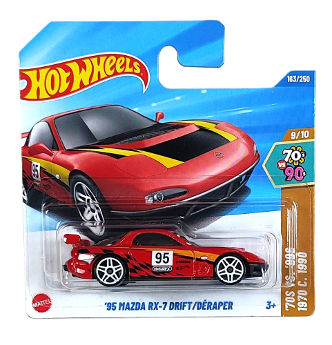 163/250 Hot Wheels '70S vs '90S -'95 Mazda RX-7 Drift