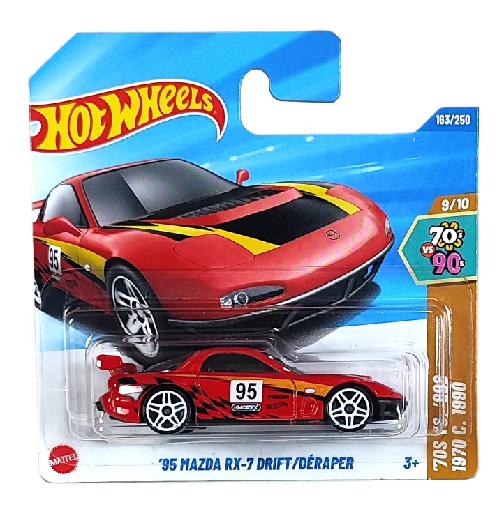 163/250 Hot Wheels '70S vs '90S -'95 Mazda RX-7 Drift