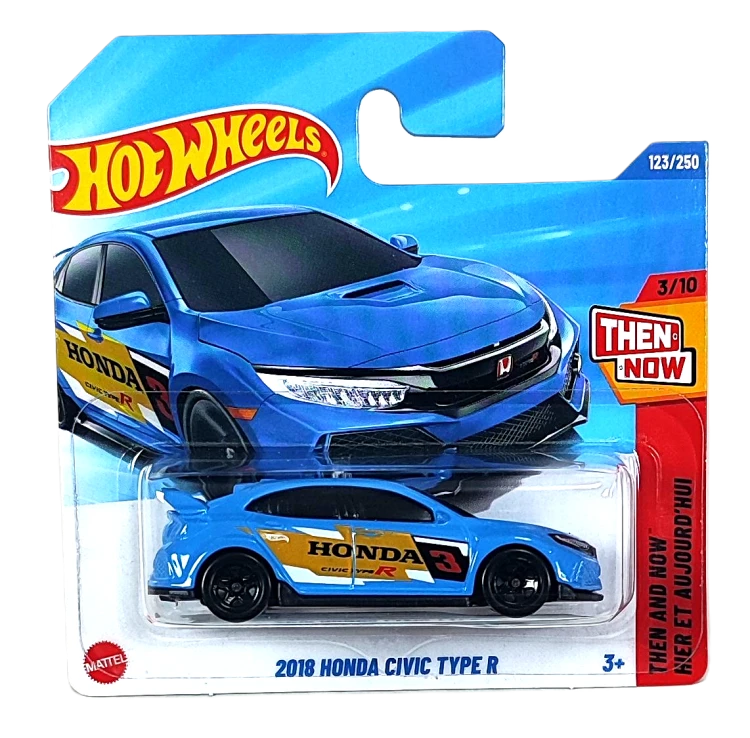 123/250 Hot Wheels Then and Now - 2018 Honda Civic Type R