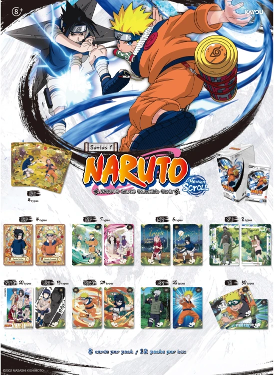 Naruto: Smriti Collectible Cards - Heaven Scroll - Platinum Booster Display (12)