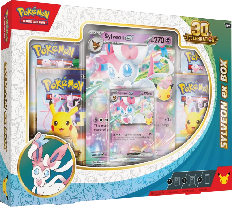 Pokémon TCG: 30th Celebration - Ex Box - Sylveon ex
