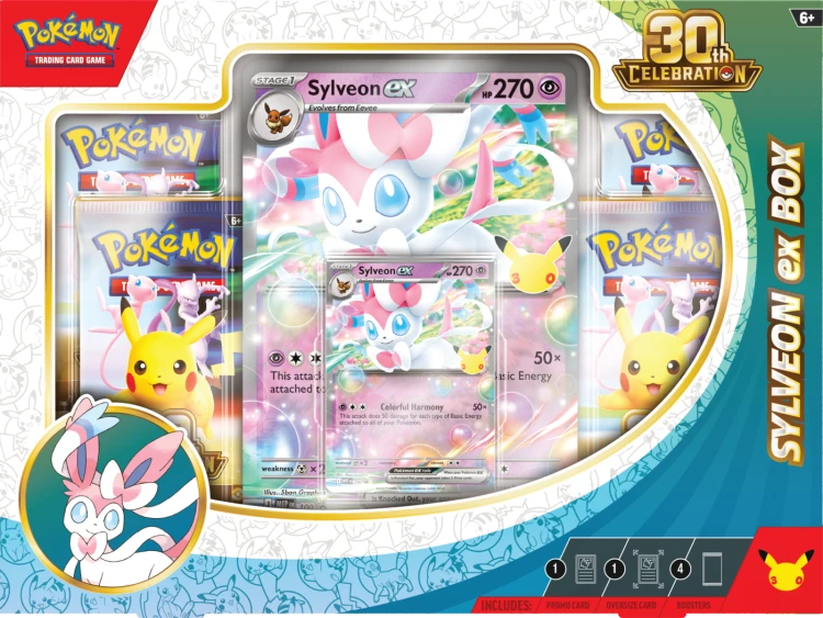 Pokémon TCG: 30th Celebration - Ex Box - Sylveon ex
