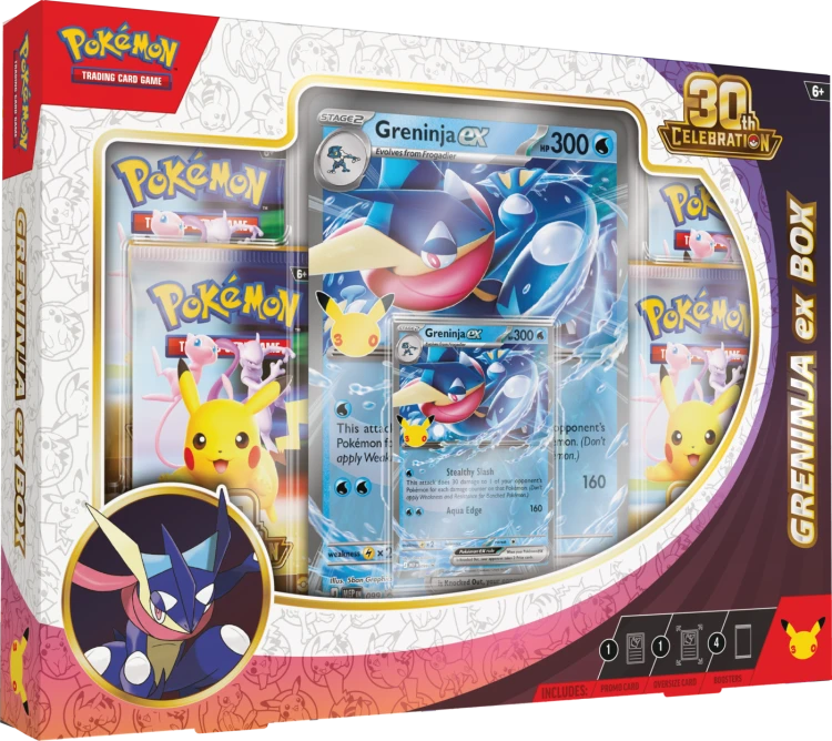 Pokémon TCG: 30th Celebration - Ex Box - Greninja ex