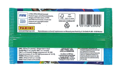 Saszetka z kartami Panini Fifa 365 Adrenalyn XL 2027