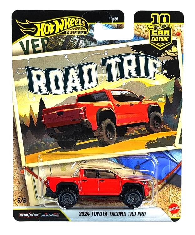 5/5 Hot Wheels Premium Road Trip - 2024 Toyota Tacoma TRD PRO