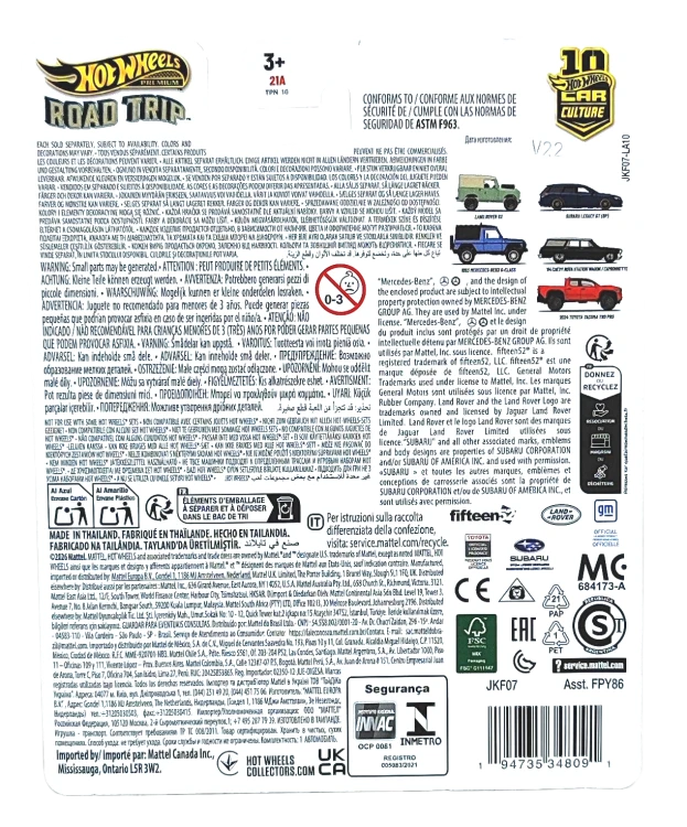 2/5 Hot Wheels Premium Road Trip - Subaru Legacy GT (BP)