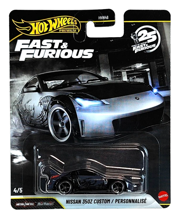 4/5 Hot Wheels Premium Fast & Furious - Nissan 350Z Custom