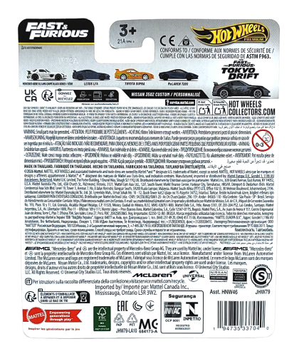 4/5 Hot Wheels Premium Fast & Furious - Nissan 350Z Custom