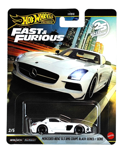 2/5 Hot Wheels Premium Fast & Furious - Mercedes-Benz SLS AMG Coupe Black Series