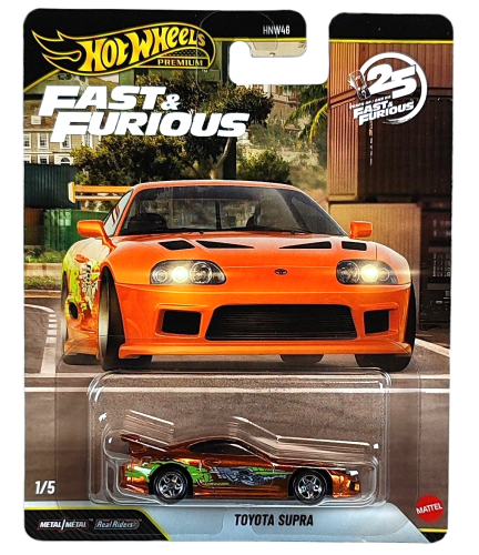 1/5 Hot Wheels Premium Fast & Furious - Toyota Supra