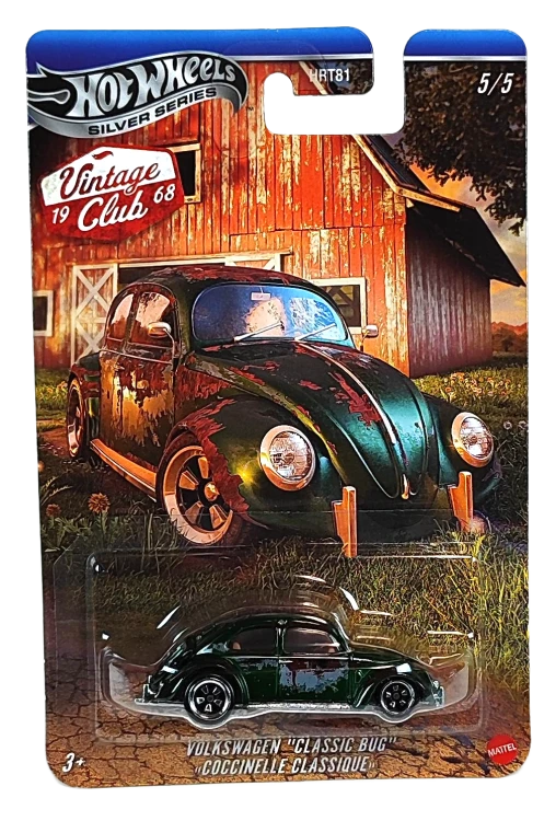 5/5 Hot Wheels Silver Series Vintage Club - Volkswagen "Classic Bug"