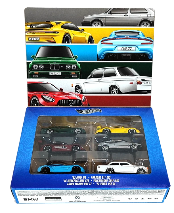 Hot Wheels Silver Series Euro Style 6-pak