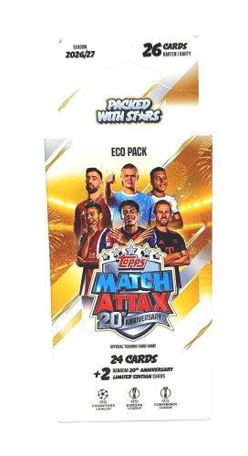 Topps Match Attax 20th Anniversary 2026/27 Eco Pack