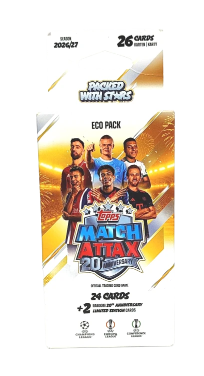 Topps Match Attax 20th Anniversary 2026/27 Eco Pack
