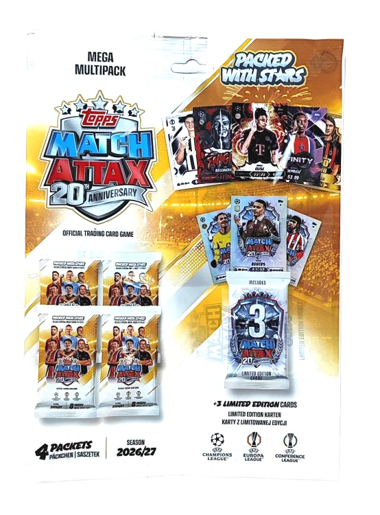 Topps Match Attax 20th Anniversary 2026/27 Mega Multipack