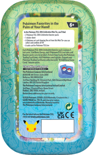 Pokémon TCG: 30th Celebration - Mini Tin - Day - Moltress
