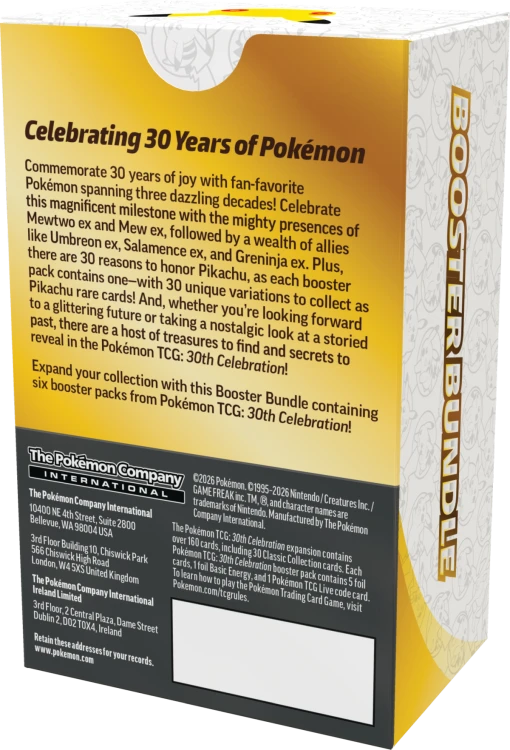 Pokémon TCG: 30th Celebration - Booster Bundle