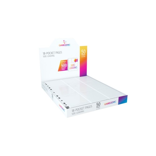 Gamegenic: 18-Pocket Pages Sideloading (wkłady do segregatora) - (50 szt) białe