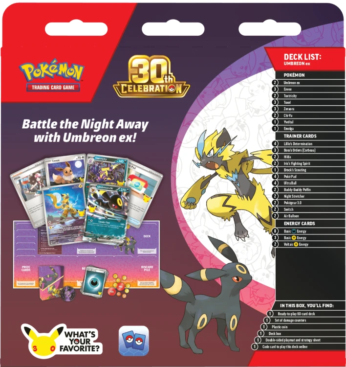 Pokémon TCG: 30th Celebration - Battle Deck - Umbreon ex