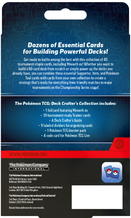 Pokémon TCG: Deck Crafter's Collection - Meowth ex