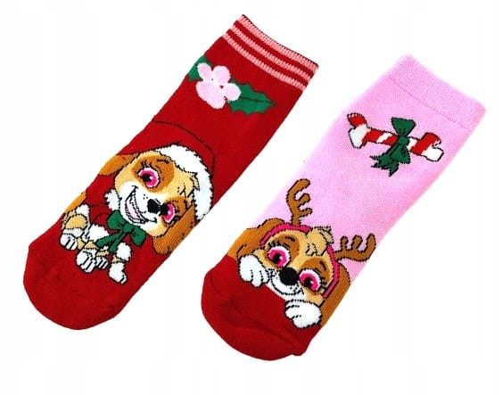 2-pak Świąteczne skarpetki Psi Patrol Skye rozm. 31-34