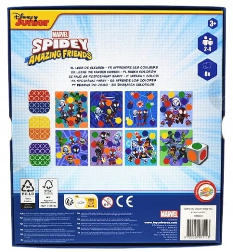 Gra nauka kolorów Marvel Spidey Amazing Friends.