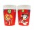 Zestaw 2 czerwonych kubków Psi Patrol 230 ml.
