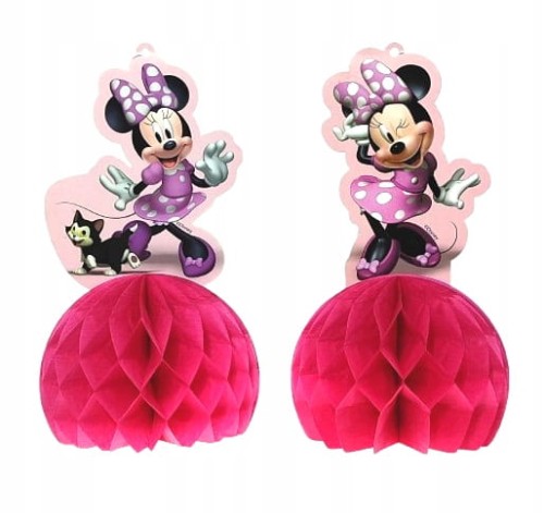 Papierowe dekoracje urodzinowe Disney Myszka Minnie 29 cm.