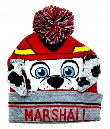 Zimowa czapka Psi Patrol Marshall - 54 cm.