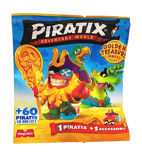 Saszetka z figurką - Piratix Golden Treasure - 1 sztuka.