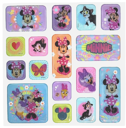Naklejki wypukłe Disney Myszka Minnie 16 sztuk