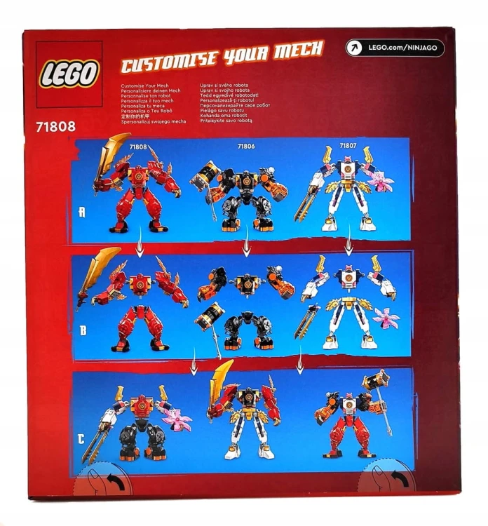 LEGO Ninjago Mech żywiołu ognia Kaia 71808