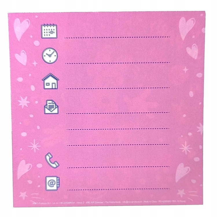 Zaproszenia urodzinowe z kopertami Disney Myszka Minnie 12 x 12 cm