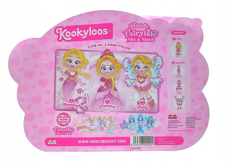 Zestaw Kookyloos Fairytale Mix and Match Hearts