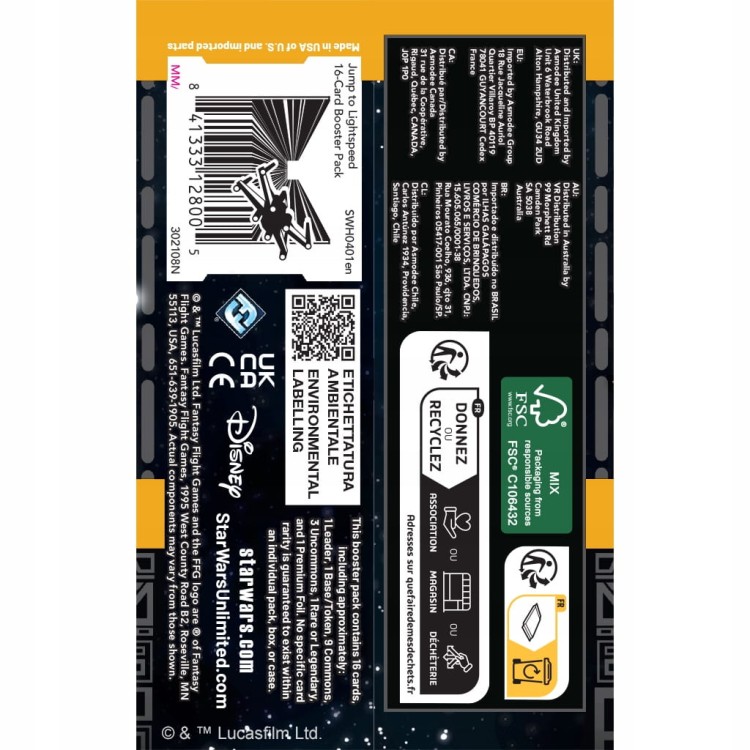 Star Wars: Unlimited Card Game - Jump to Lightspeed booster