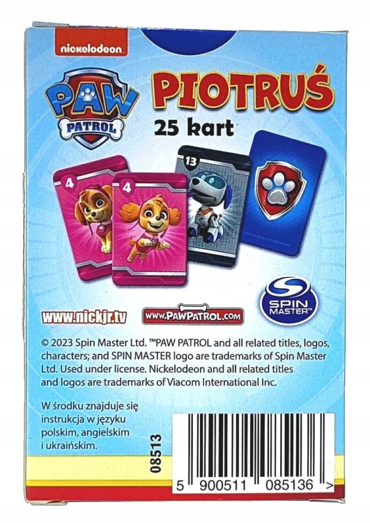 Karty Piotruś - Psi Patrol
